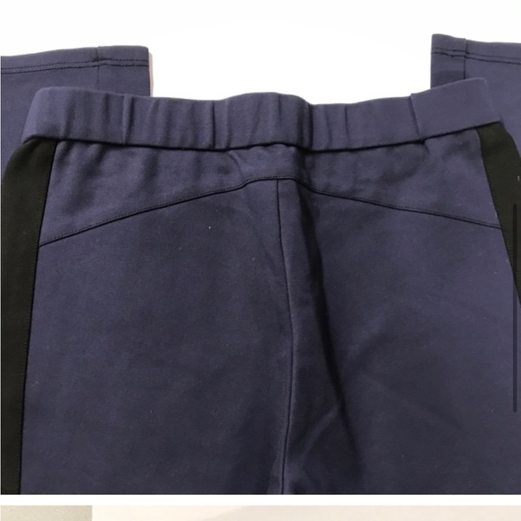 Tory Burch Sport  Navy Track Ankle Pants with Black Stripe Preloved  Med. 25 ins - Picture 4 of 9